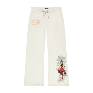 Ed Hardy Dagger Heart Sweatpants Bukse Dame Grå | OP2583796