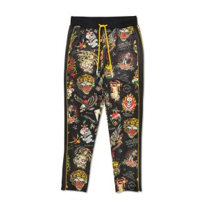 Ed Hardy Flashboard Trackpant Bukse Herre Svarte | OD0892175