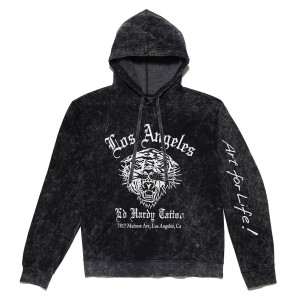 Ed Hardy La Tiger Hoodie Hettegenser Herre Svarte | DR0534168