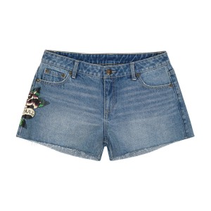 Ed Hardy Love Eternal Denim Shorts Bukse Dame Lt Vintage | XN3250476