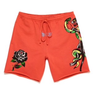 Ed Hardy Panther Short Bukse Herre Oransje | JE4058213