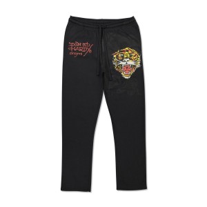 Ed Hardy Tiger Sweatpant Bukse Herre Svarte | XS6190237