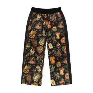 Ed Hardy Women's Flashboard Black Track Pant Bukse Dame Svarte | MV8916740