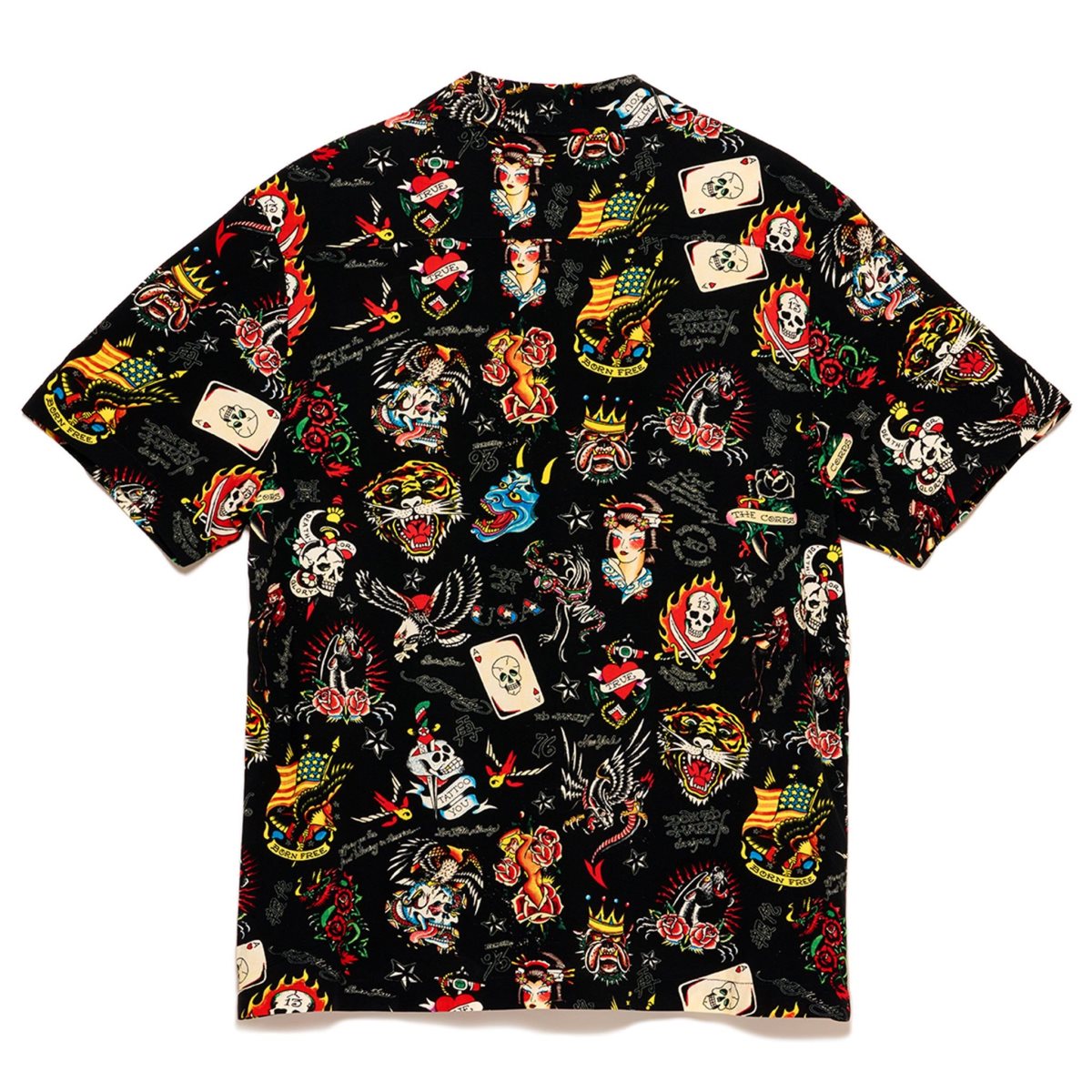 Ed Hardy Black Flashboard Camp Shirt Skjorte Herre Svarte | QF5936074