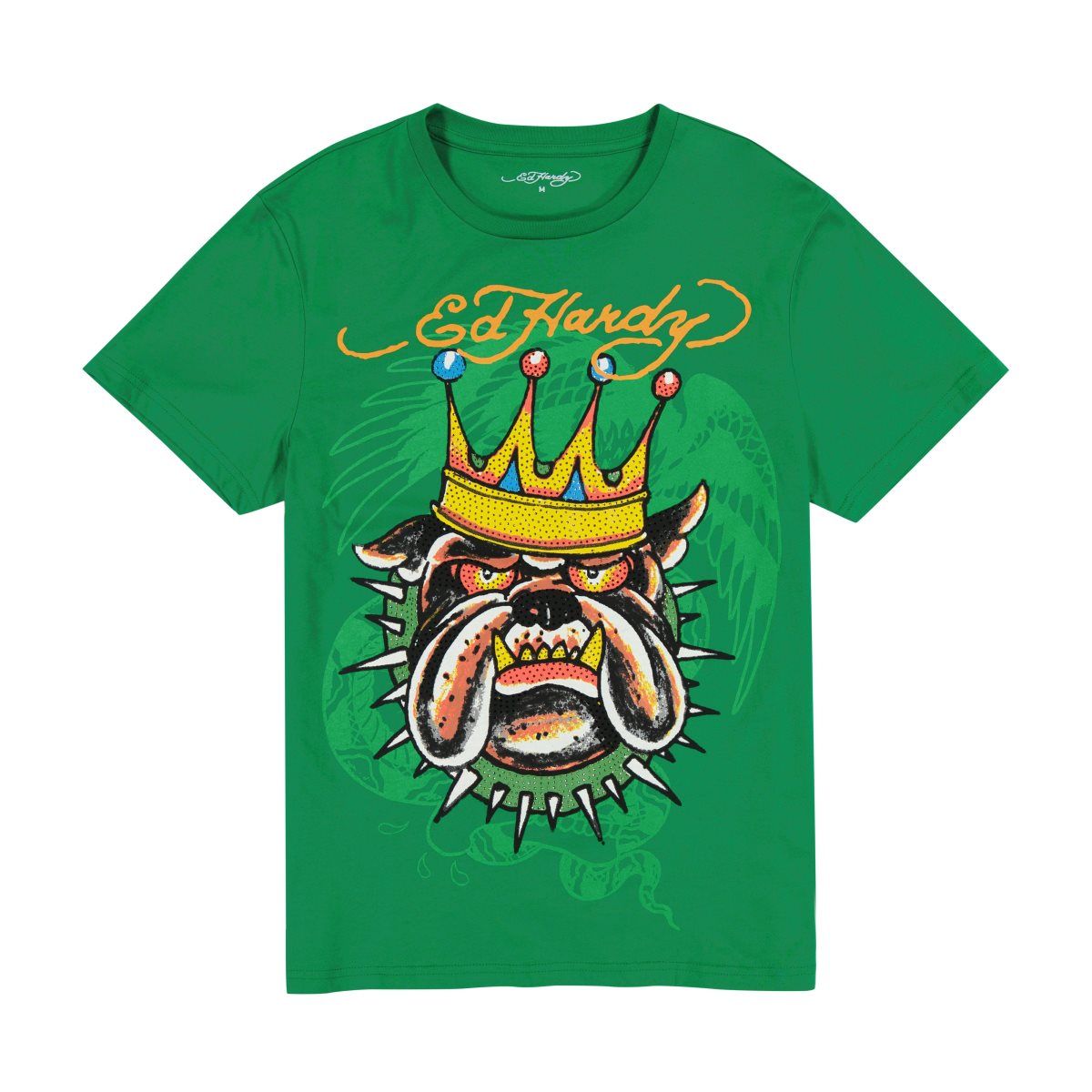 Ed Hardy Bulldog Tee T-skjorte Herre Grønn | UQ9312085