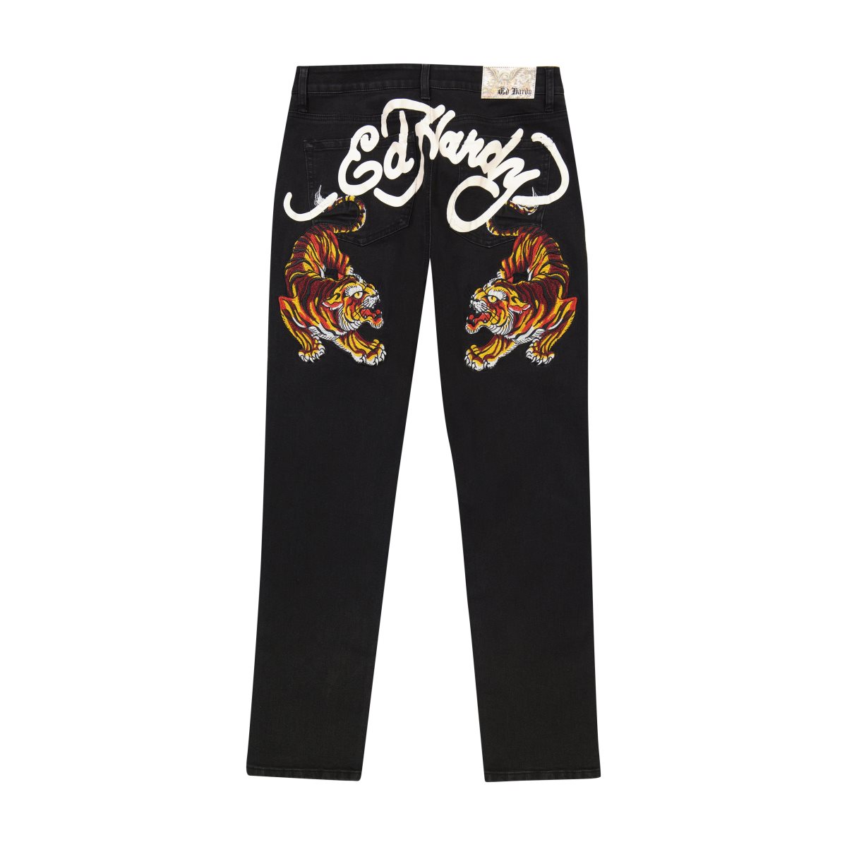 Ed Hardy Crawling Tiger Slim Taper Jean Denim Herre Svarte | PX5673249