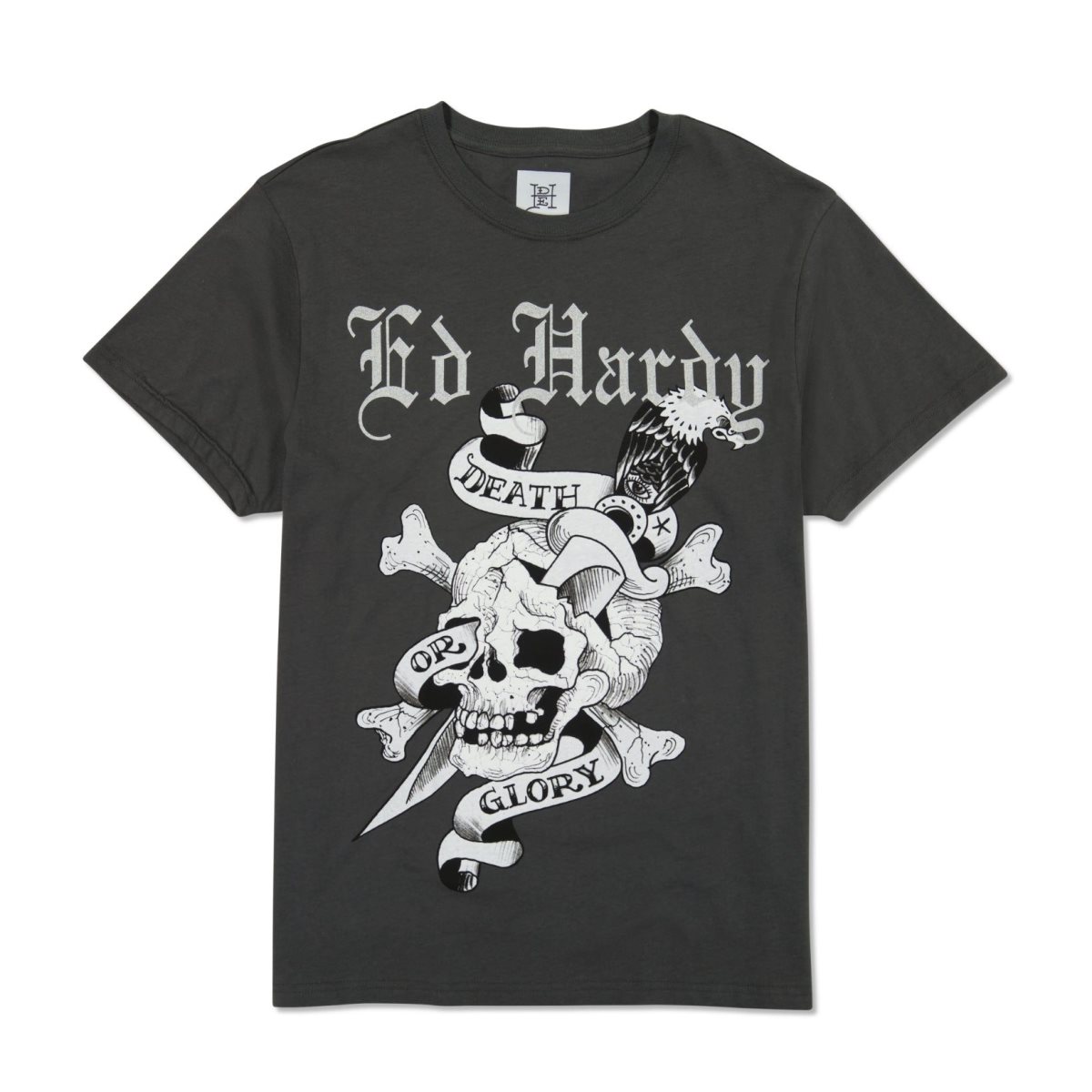 Ed Hardy DG Skull T-skjorte Herre Grå | PR5980314