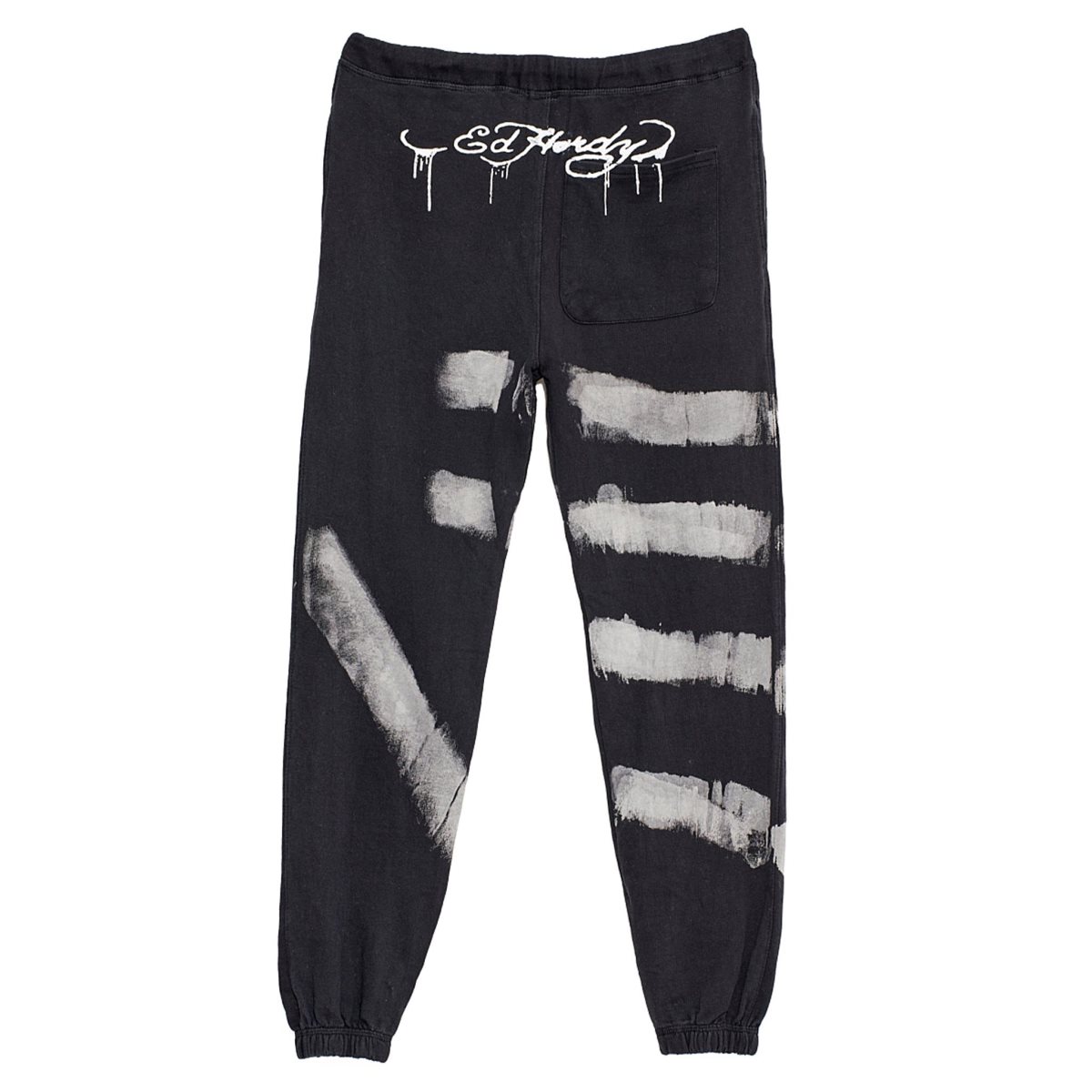 Ed Hardy Dagger Skull Sweatpant Bukse Dame Svarte Hvite | ES7945120