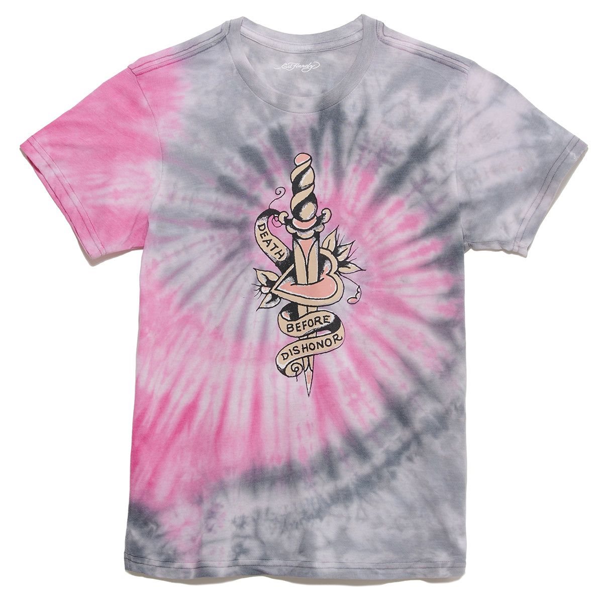 Ed Hardy Dbd Dagger Boyfriend Tee Topper Dame Rosa | VW6390281