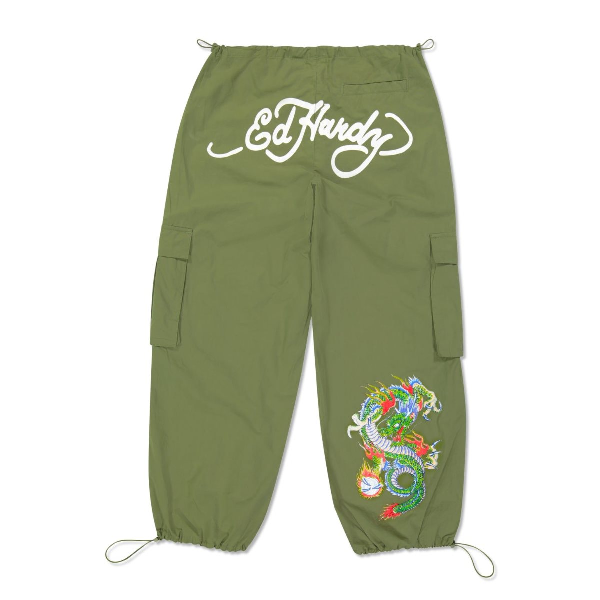 Ed Hardy Dragon Cargo Pant Bukse Dame Olivengrønne | SV1745023