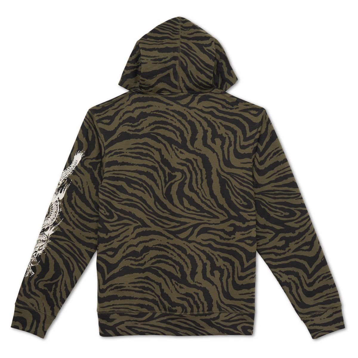 Ed Hardy Dragon Zebra Camo Hoodie Hettegenser Herre Camouflage | FQ1269035