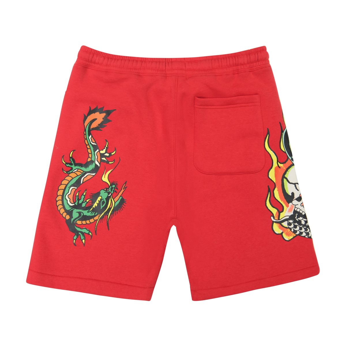 Ed Hardy Flame Cobra Fleece Short Bukse Herre Rosa | TX4598721