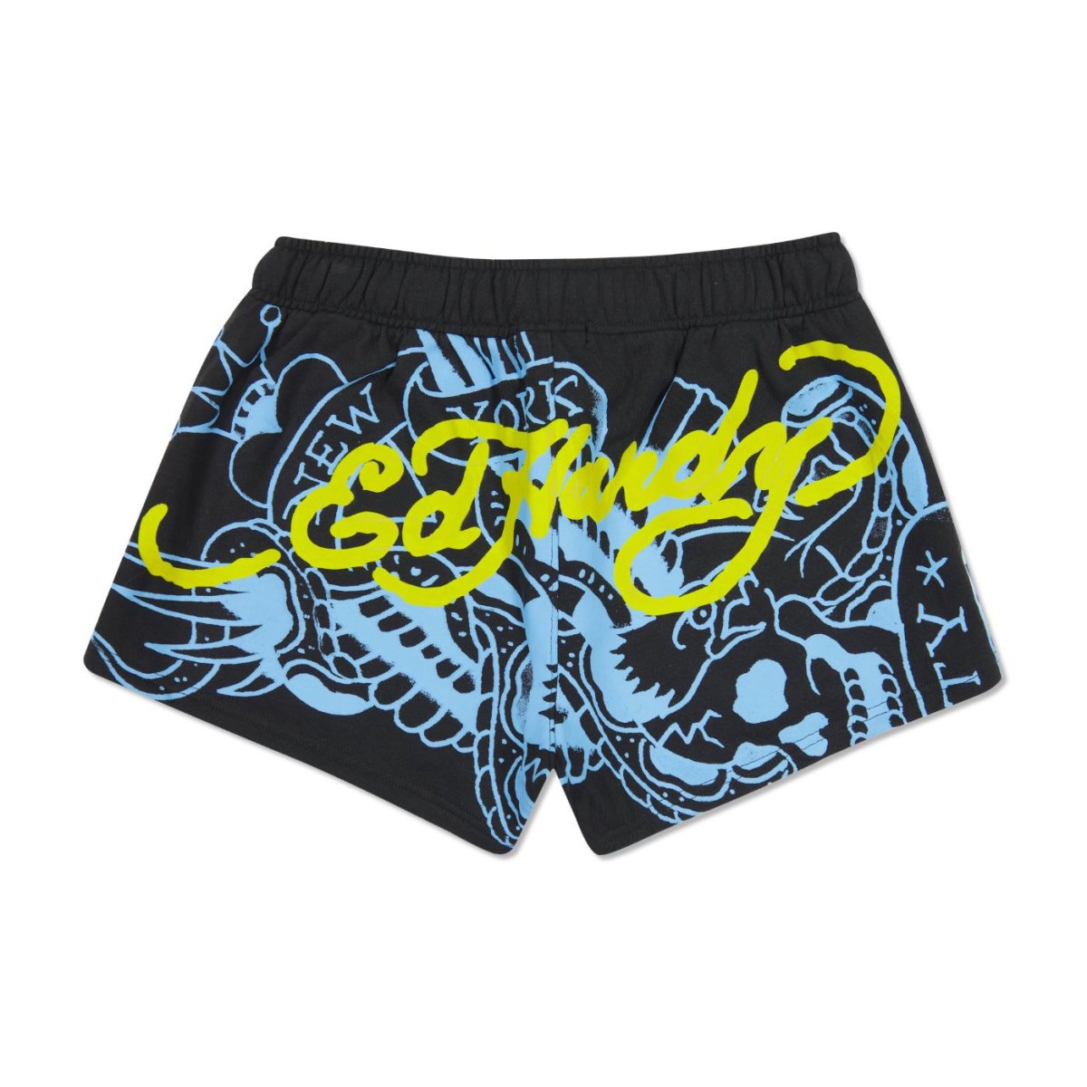 Ed Hardy NYC Skull Fleece Sweatshort Bukse Dame Svarte | PD9185672