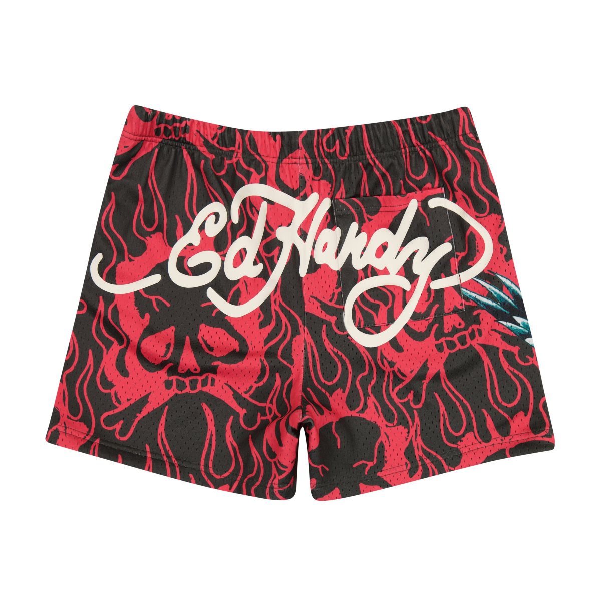 Ed Hardy Panther Dragon Mesh Basketball Short Bukse Herre Rosa | QE3872591