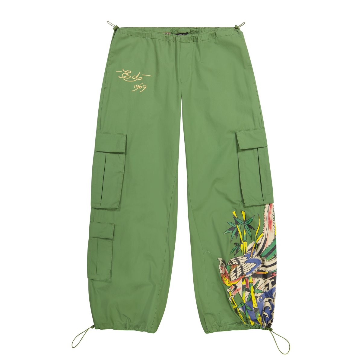 Ed Hardy Peacock Poplin Cargo Pants Bukse Dame Grønn | YJ8230164