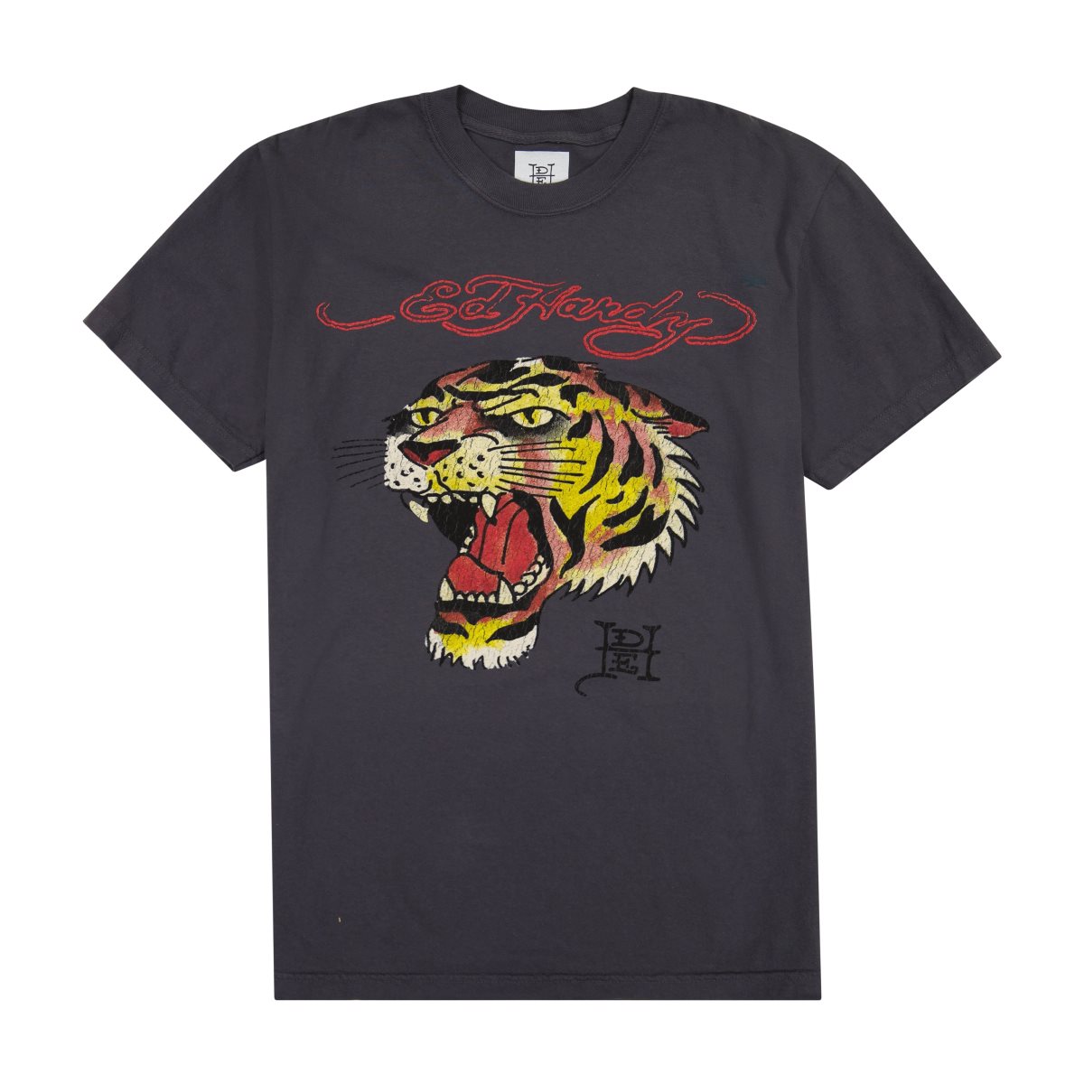 Ed Hardy Profile Tiger Tee T-skjorte Herre Grå | AJ4291657