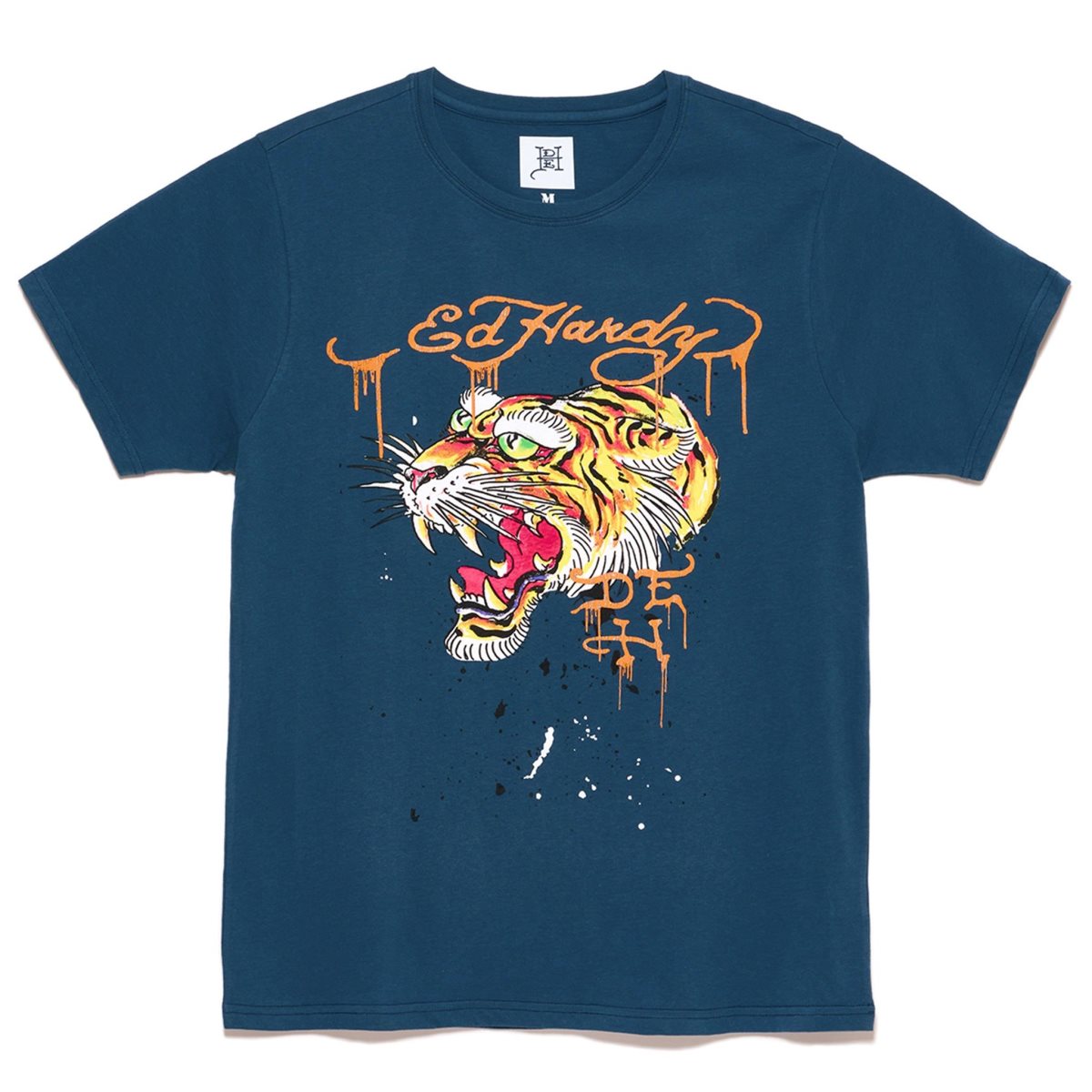 Ed Hardy Screaming Tiger Tee T-skjorte Herre Marineblå | SF8672903