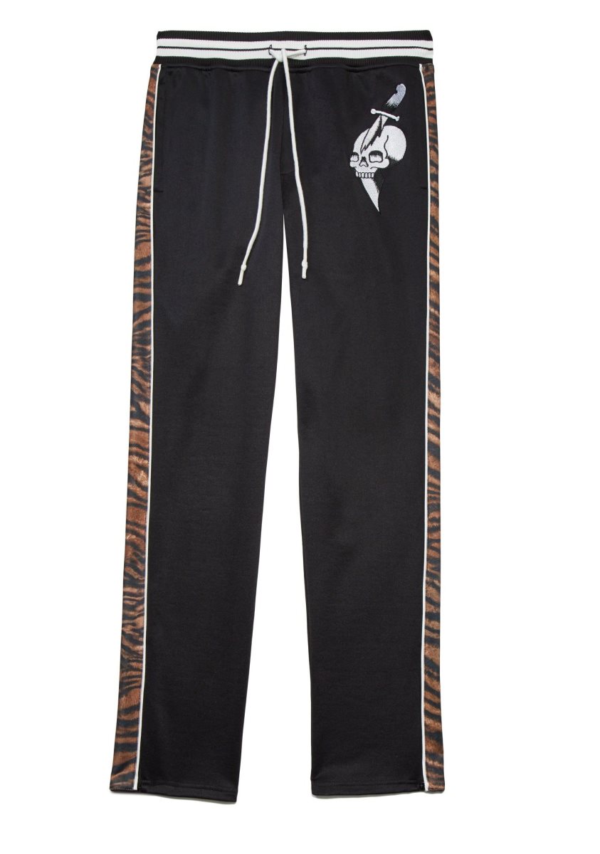 Ed Hardy Slim Fit Embellished Track Pant Bukse Herre Svarte | HP2691758