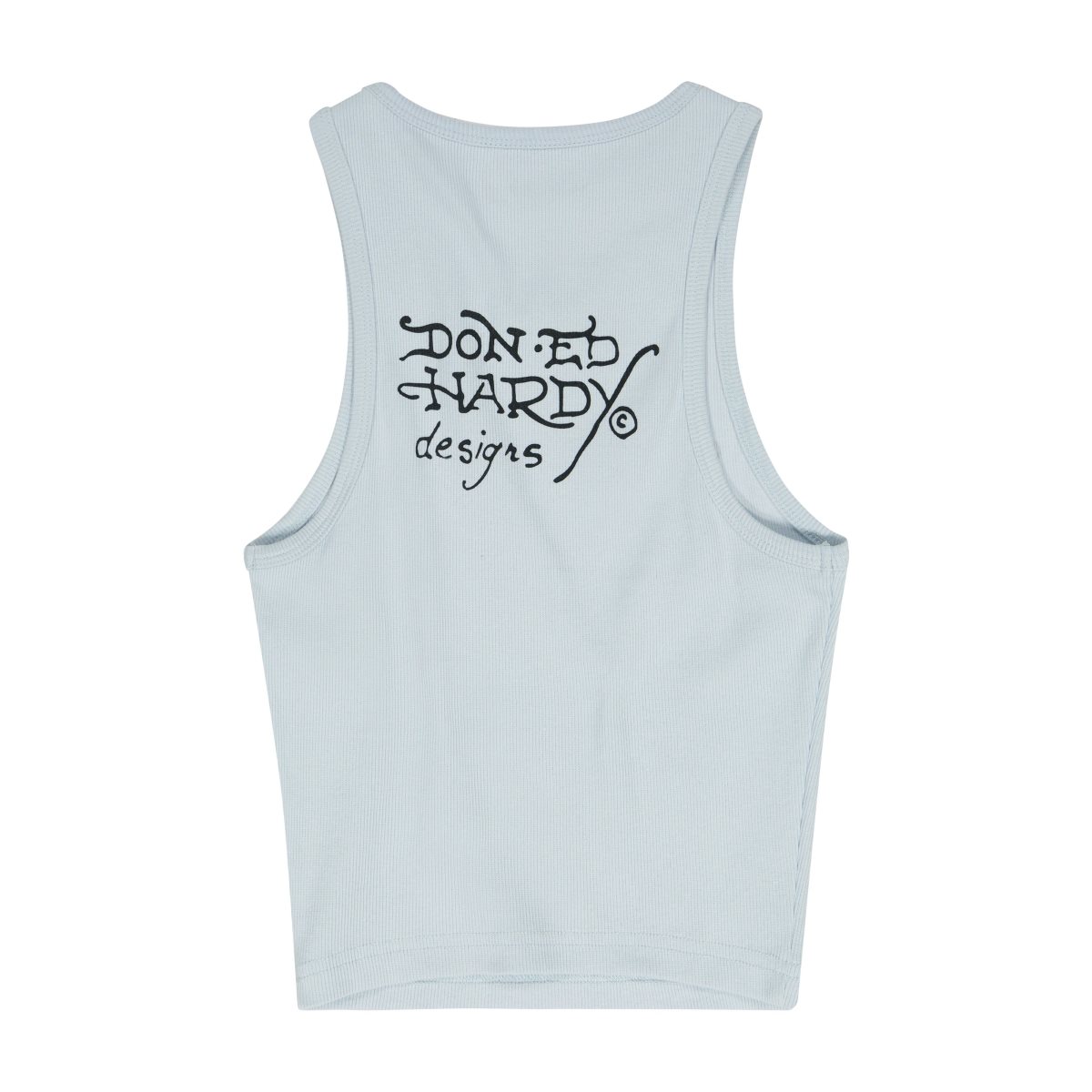 Ed Hardy Swallow Rib Tank Top Singlet Dame Blå | JD2846971