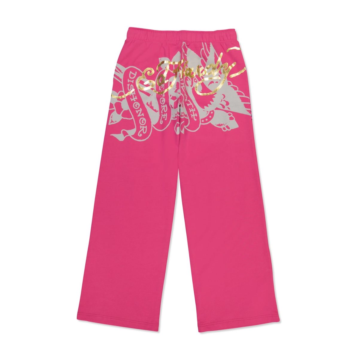 Ed Hardy Tiger Crown Fleece Sweatpants Bukse Dame Rosa | CJ9061847