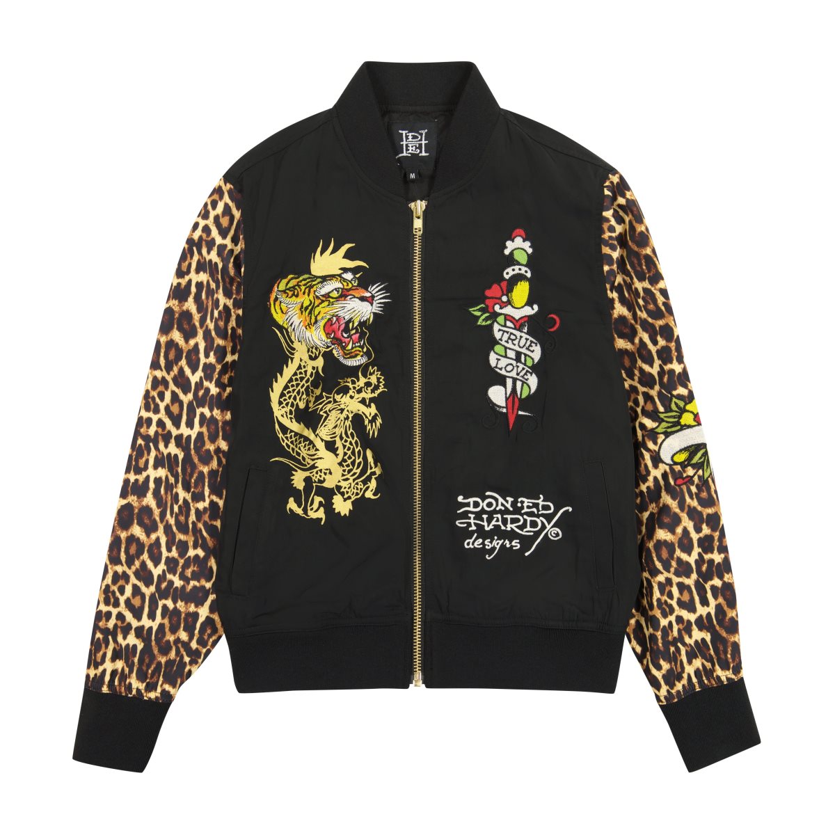 Ed Hardy Tiger Dagger Souvenir Jacket Ytterklær Dame Leopard | BM4172936