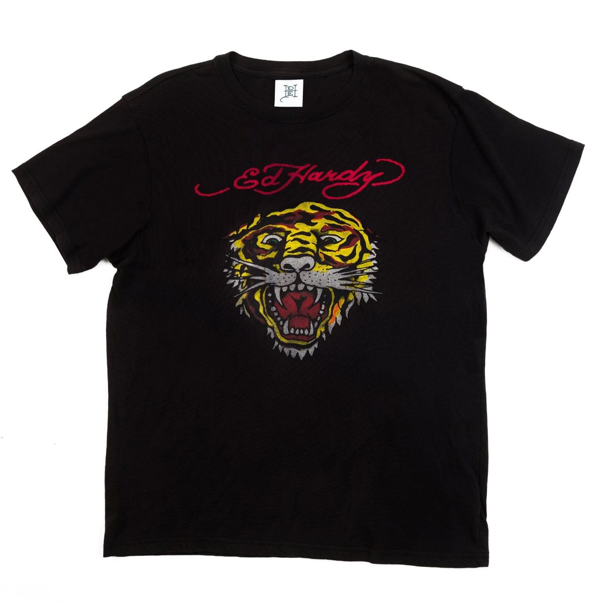 Ed Hardy Tiger Head Tee T-skjorte Herre Svarte | RS6450193