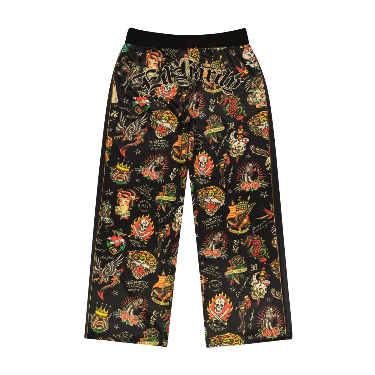 Ed Hardy Women's Flashboard Black Track Pant Bukse Dame Svarte | MV8916740